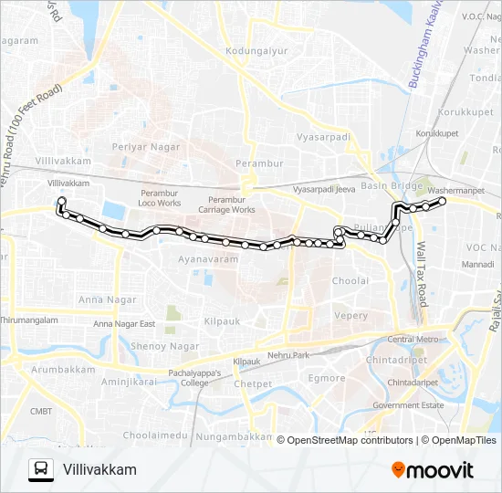 48 Bus Line Map