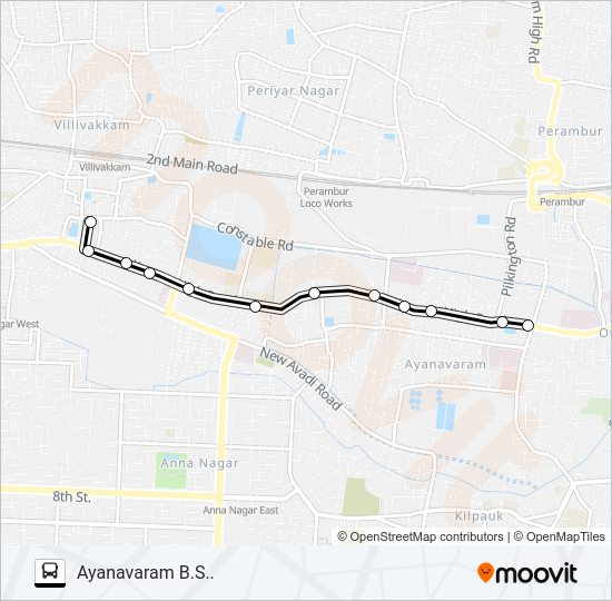 48 Bus Line Map