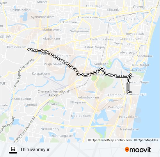 49 Bus Line Map