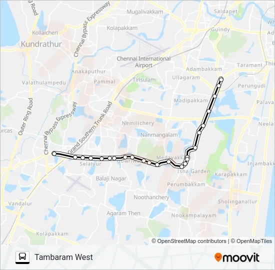 51 Bus Line Map