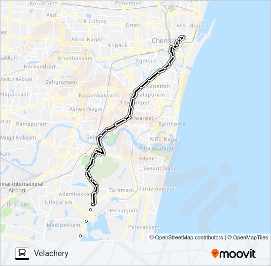 51 Bus Line Map