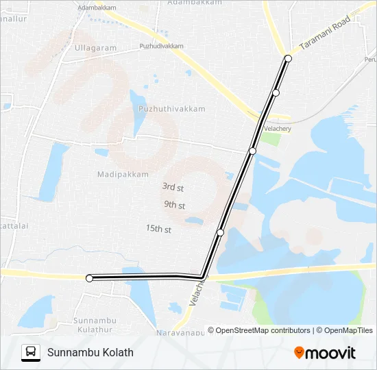 51 Bus Line Map