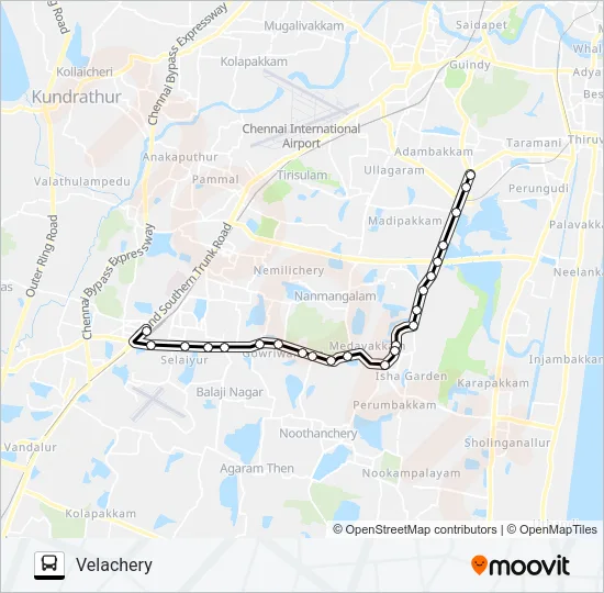 51 Bus Line Map