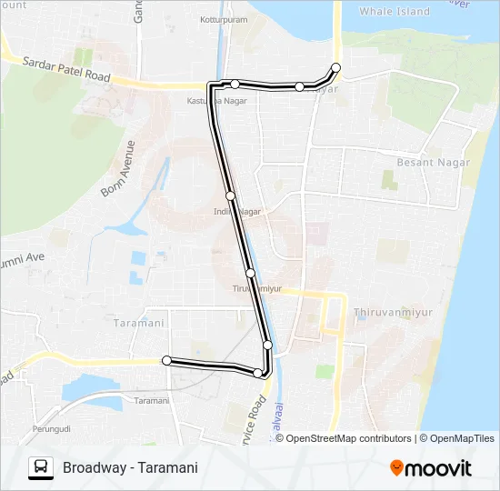 5C Bus Line Map