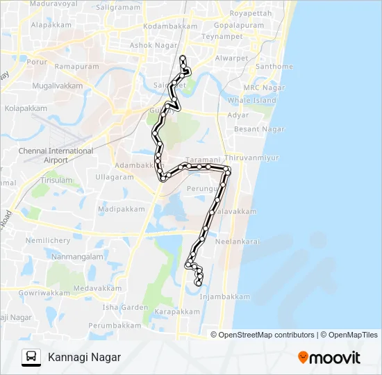 5G Bus Line Map