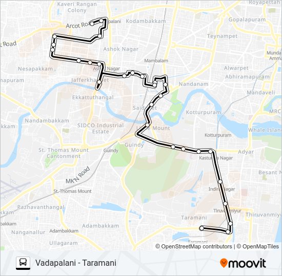 5T bus Line Map