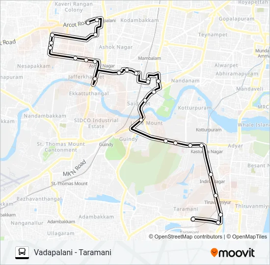 5T Bus Line Map