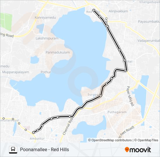 62 Bus Line Map