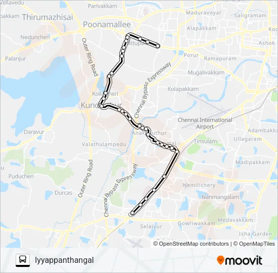 66 Bus Line Map