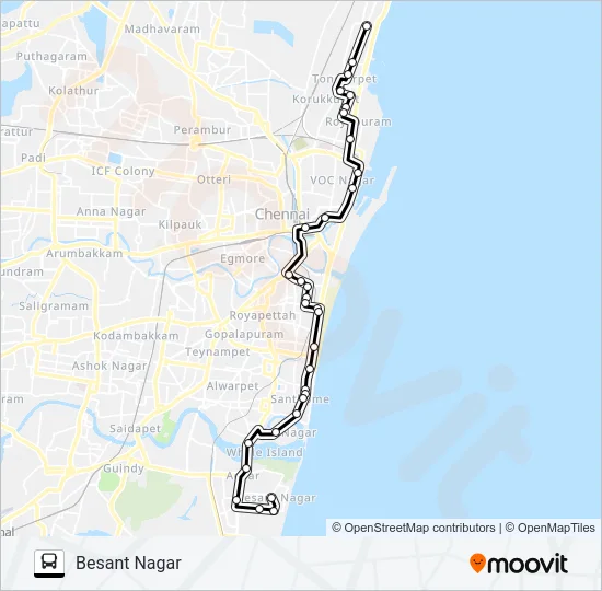 6A Bus Line Map