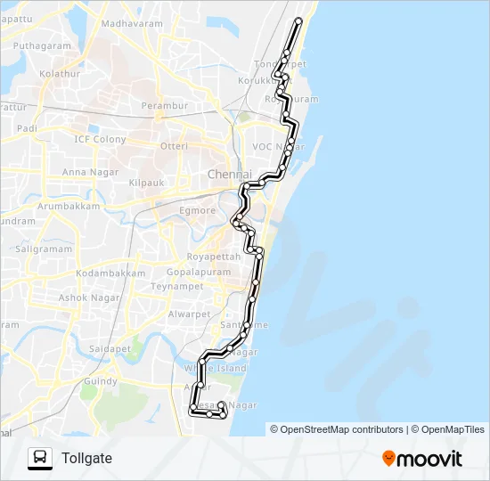 6A Bus Line Map