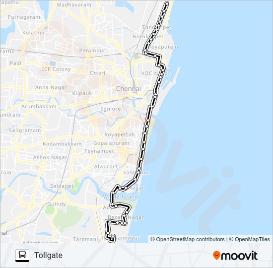 6D Bus Line Map