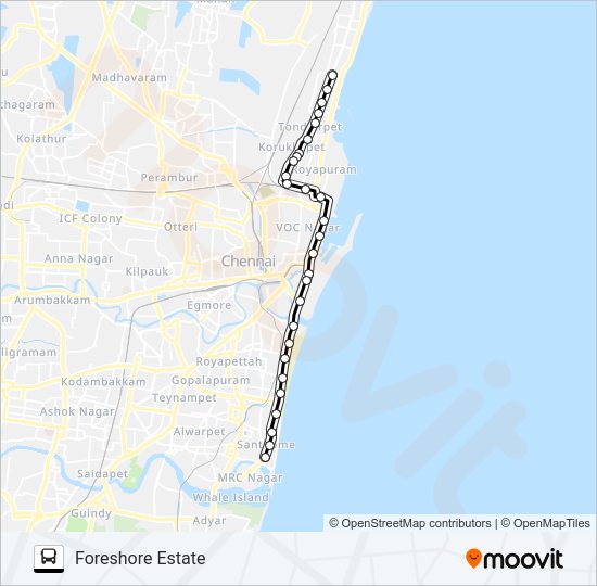 6D Bus Line Map