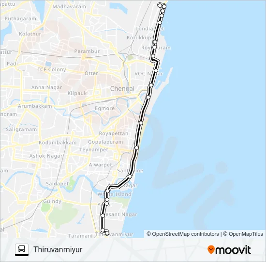 6E Bus Line Map