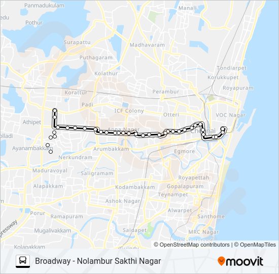 7E Bus Line Map