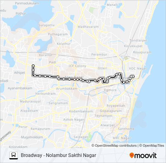 7E Bus Line Map