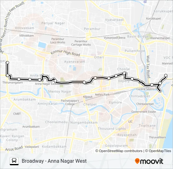 7F Bus Line Map