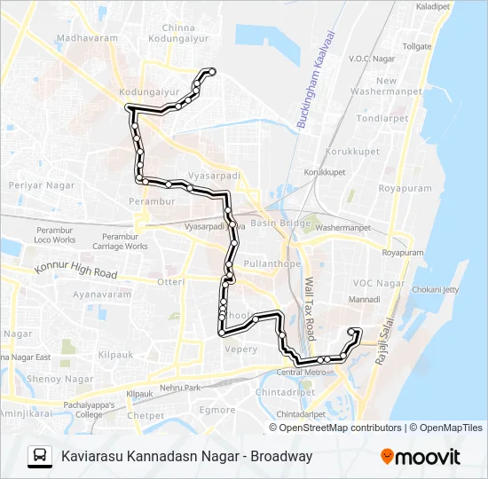 7G Bus Line Map