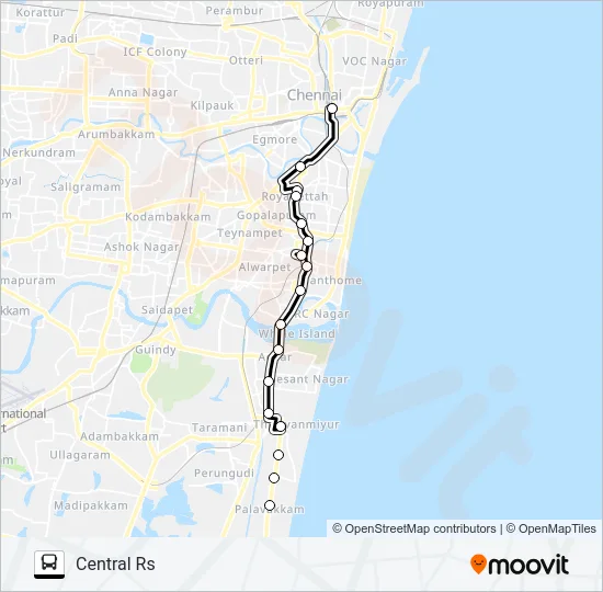 A1 Bus Line Map