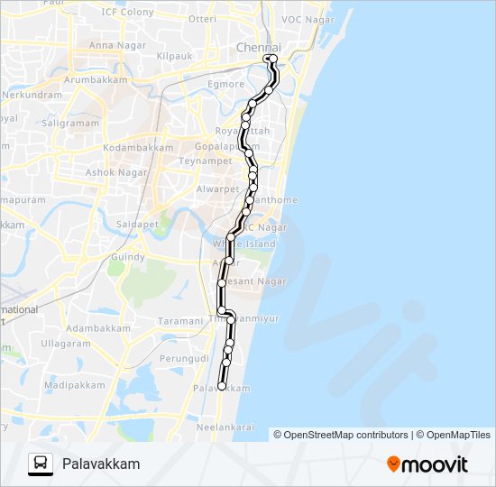 A1 Bus Line Map