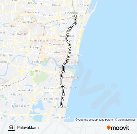 A1 Bus Line Map