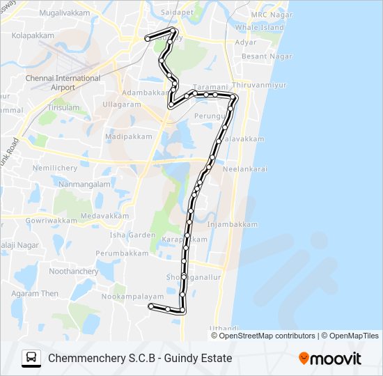 119 Bus Line Map