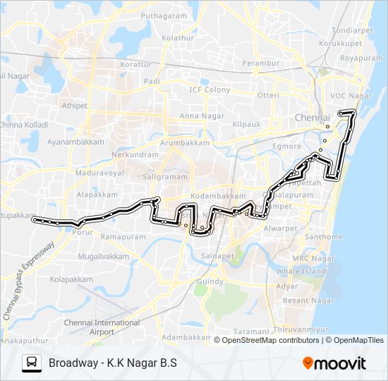 11G Bus Line Map