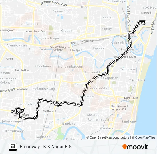 11G Bus Line Map