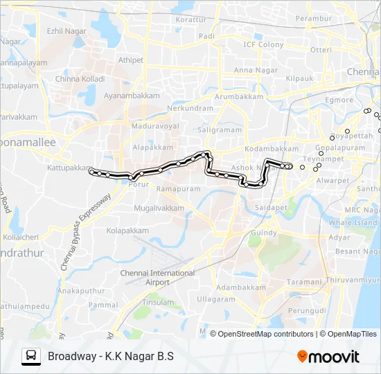 11G Bus Line Map