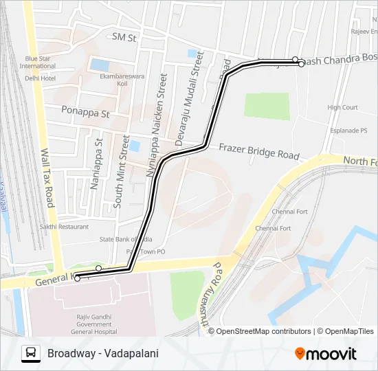 15F Bus Line Map