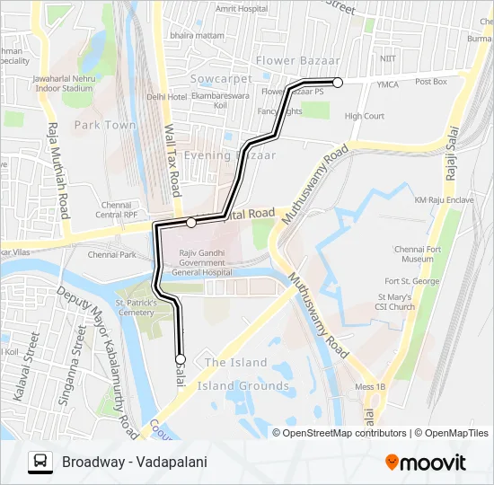 15F Bus Line Map