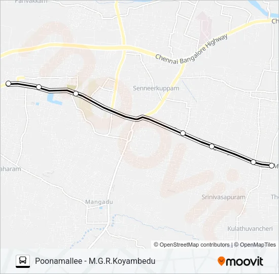 16J Bus Line Map
