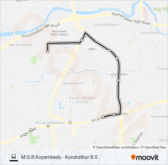 16K Bus Line Map