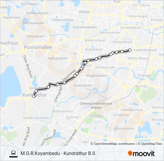 16K Bus Line Map