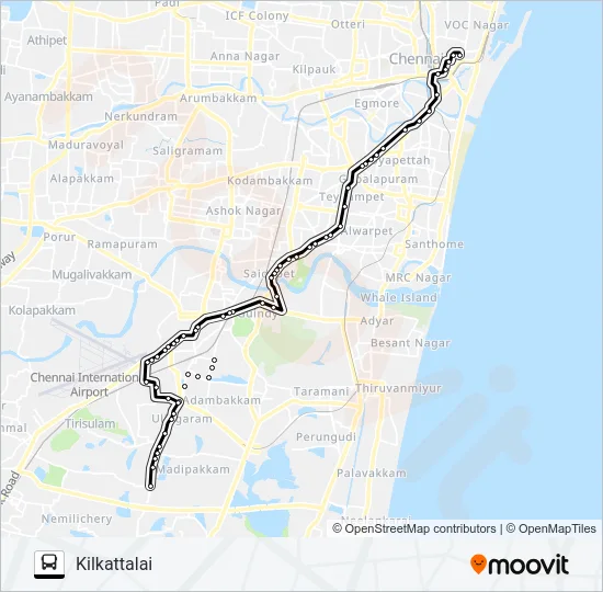 18D Bus Line Map