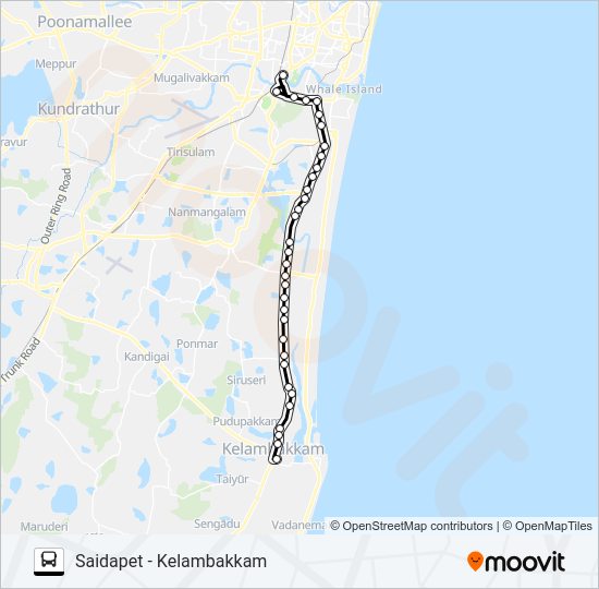 19B Bus Line Map