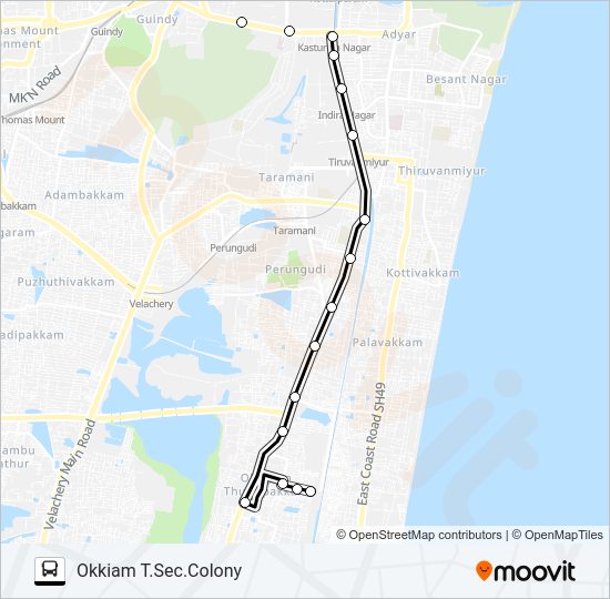 19C Bus Line Map