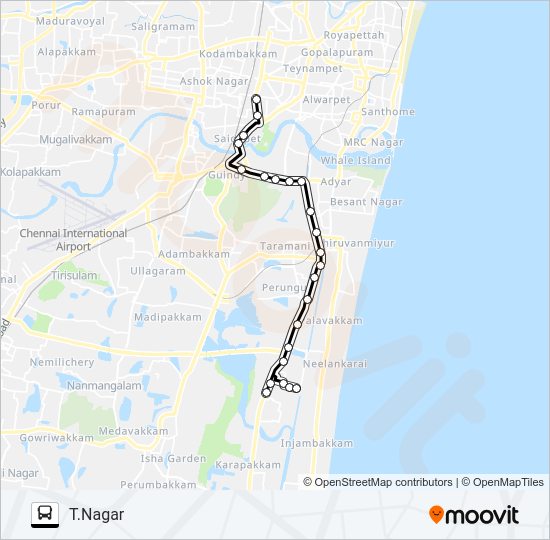 19C Bus Line Map