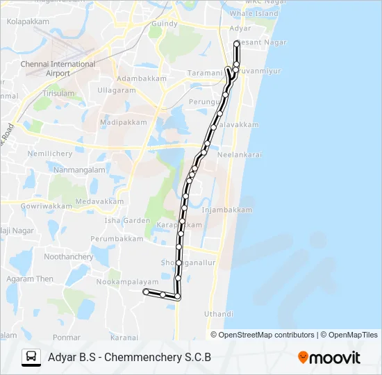 19D Bus Line Map