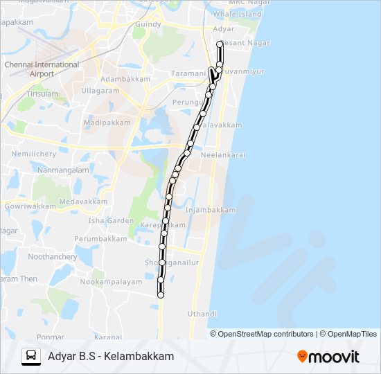 19P Bus Line Map