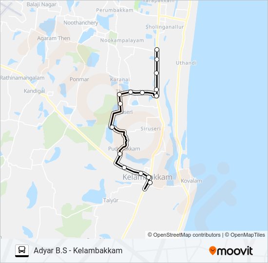 19P Bus Line Map