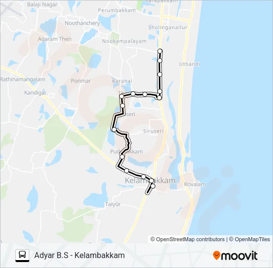 19P Bus Line Map