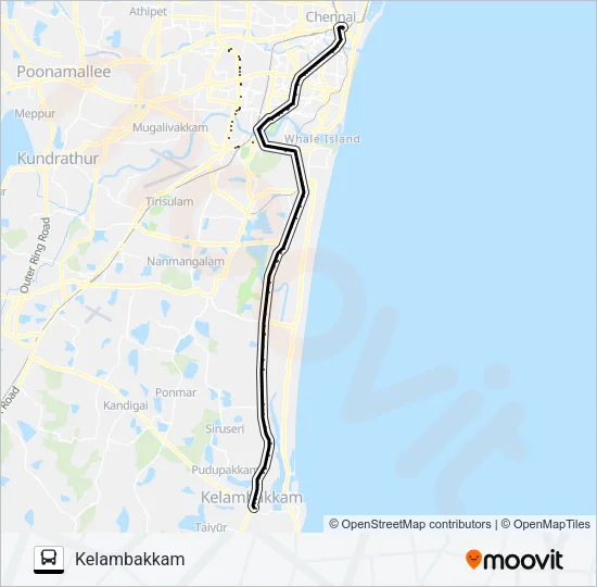 221 Bus Line Map