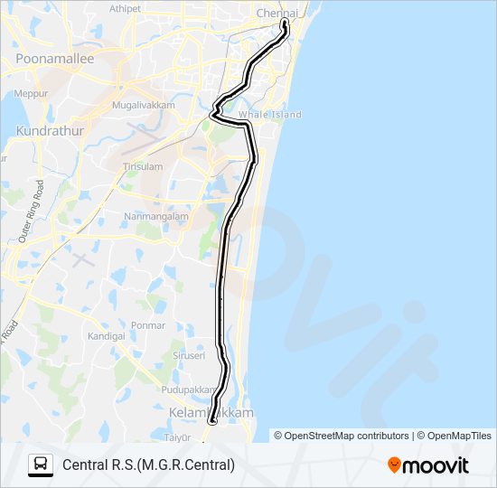 221 Bus Line Map