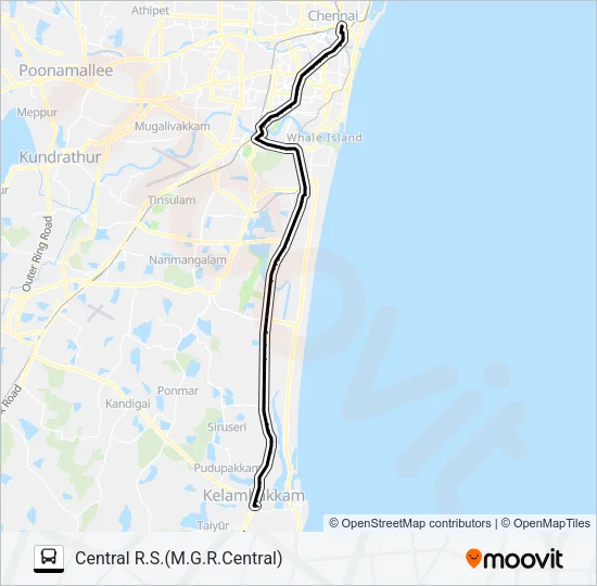 221 Bus Line Map
