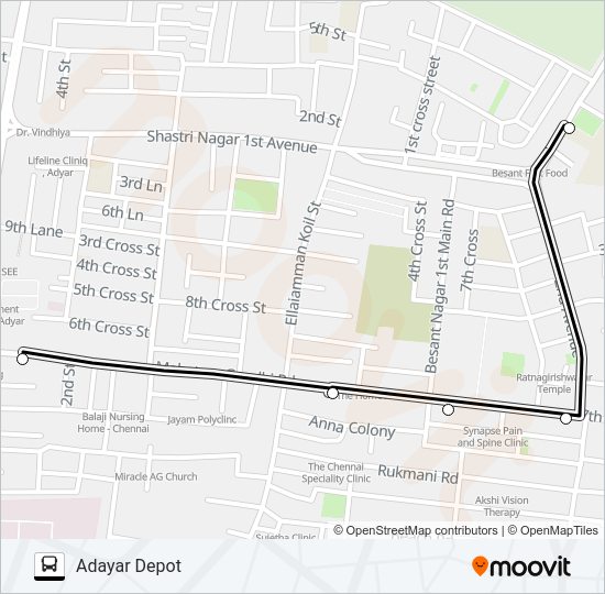 23C bus Line Map