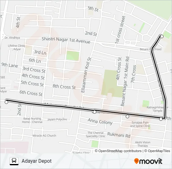 23C Bus Line Map