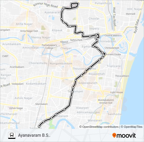 23C Bus Line Map