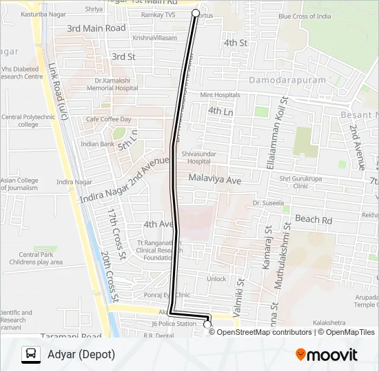 23C Bus Line Map
