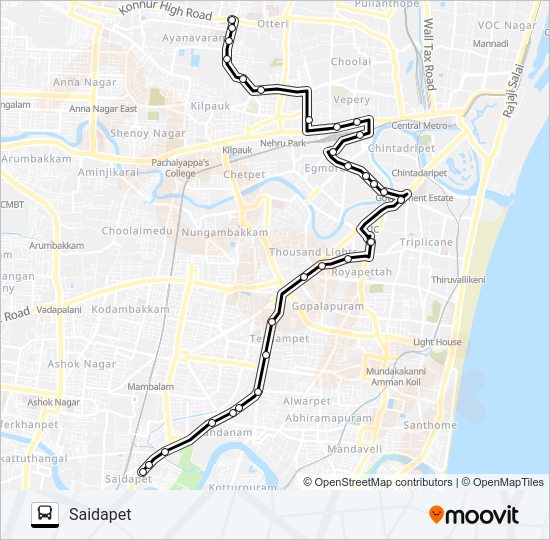 23C Bus Line Map